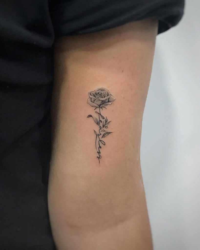 Buy Semipermanent Tattoo Small Classic Rose Lasts up to 2 Online in India   Etsy