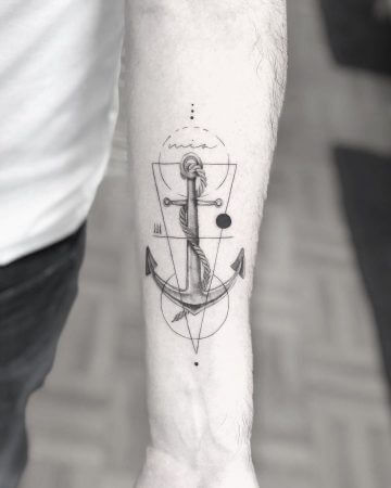 Meaning of the dolphin sun and anchor tattoos: Deep symbolism