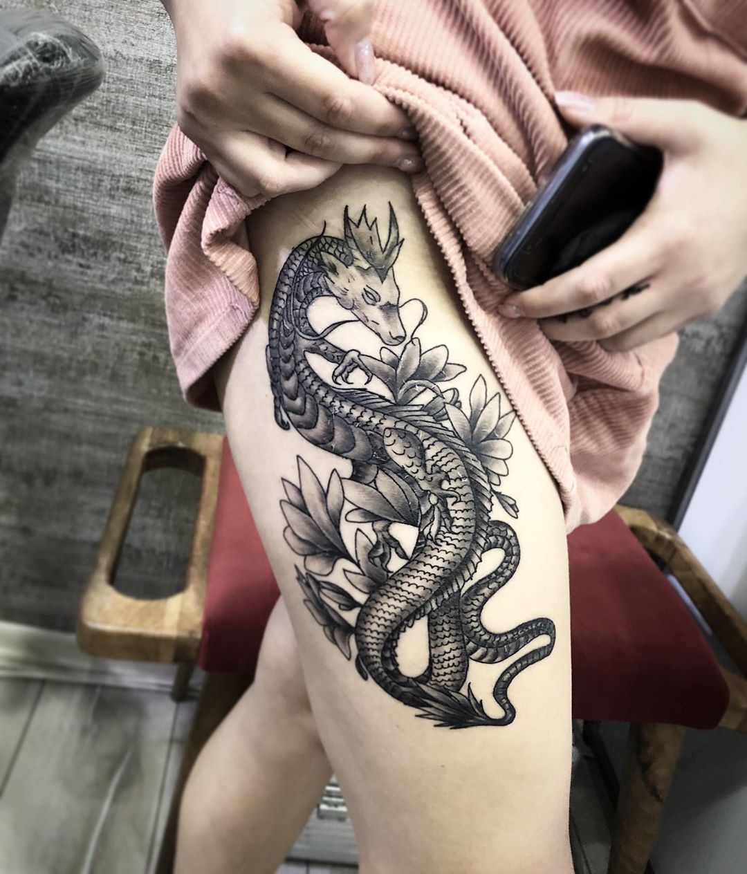 17 Dragon Thigh Tattoo Ideas Youll Have To See To Believe  Outsons