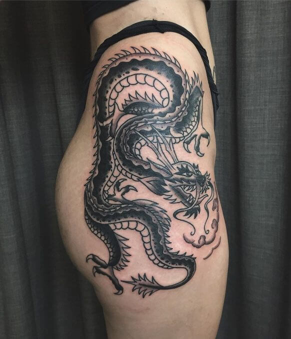 Stunning 18 examples of dragon tattoo for woman