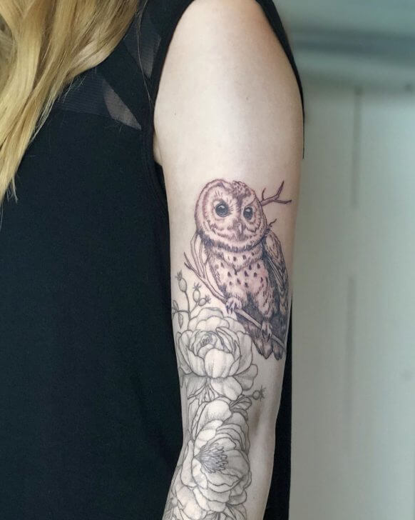 18 Fascinating images of owl tattoos for women