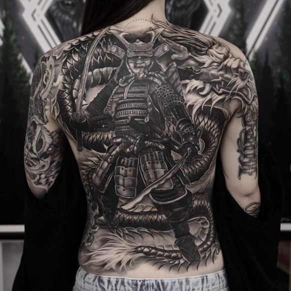 No Mistake With Back Samurai Tattoo In 20 Images