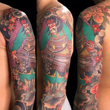 20 Inspiring arm samurai tattoos