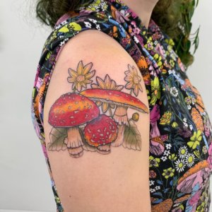 If you are fan of mushrooms why not get tattoos like these 1