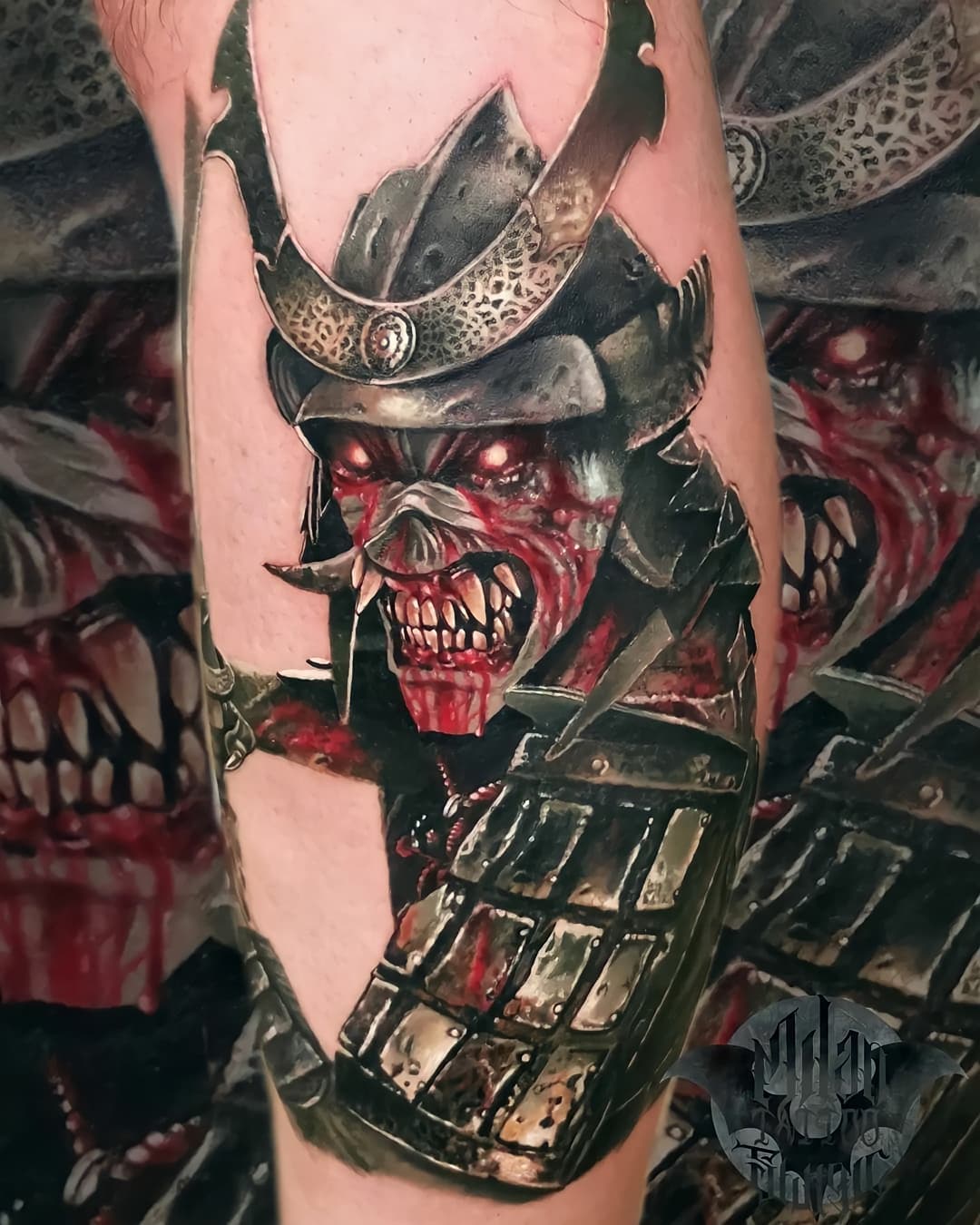 Iron Maiden Eddie  Custom Tattooing by Ainslie Heilich of V  Flickr