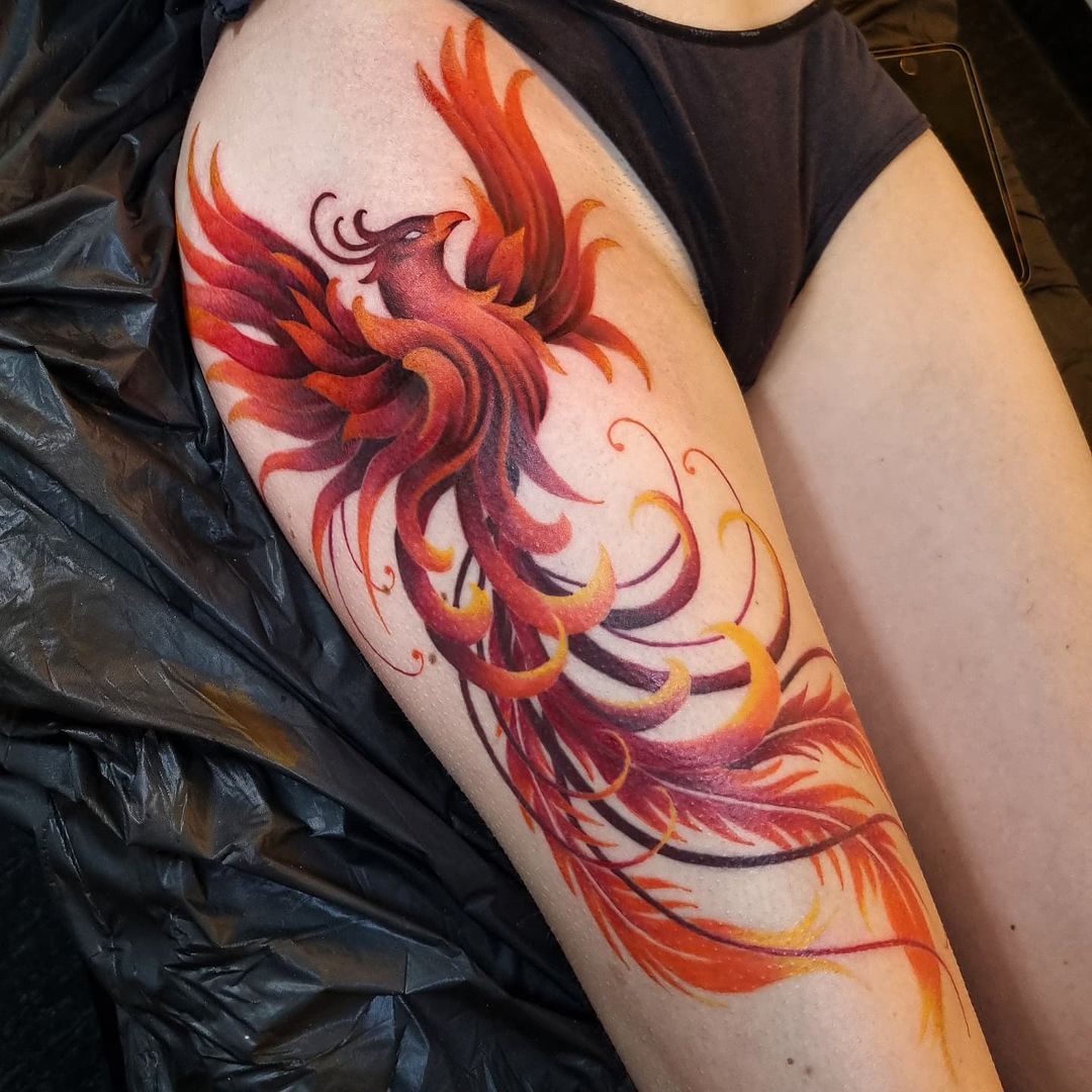 Phoenix bird tattoo by Compulsiva Tattoo  Post 28906