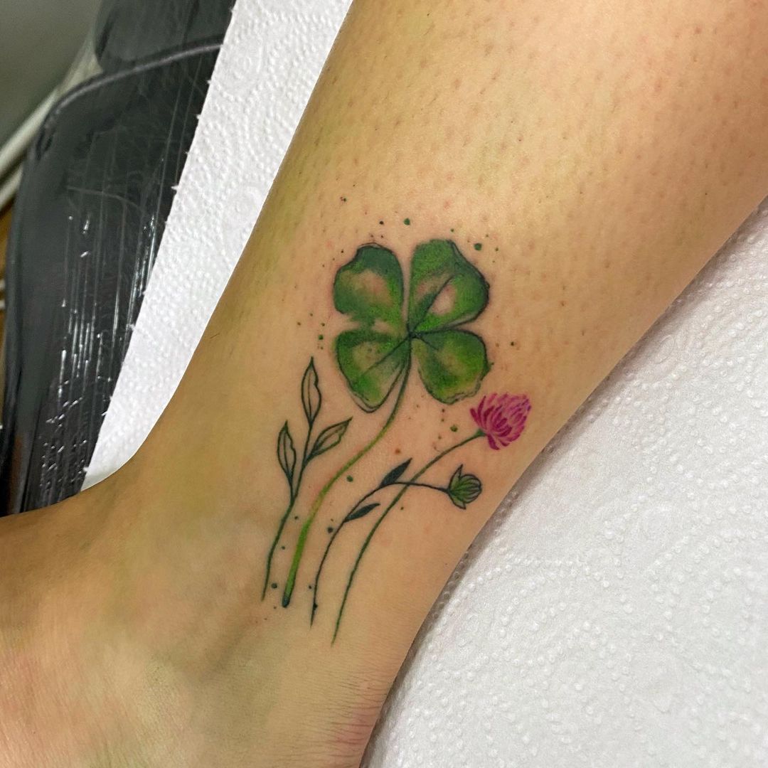 The Magic of Good Fortune: Four-Leaf Clover Tattoo Guide