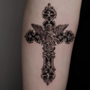 Cross tattoos is a great accessory on your body 1