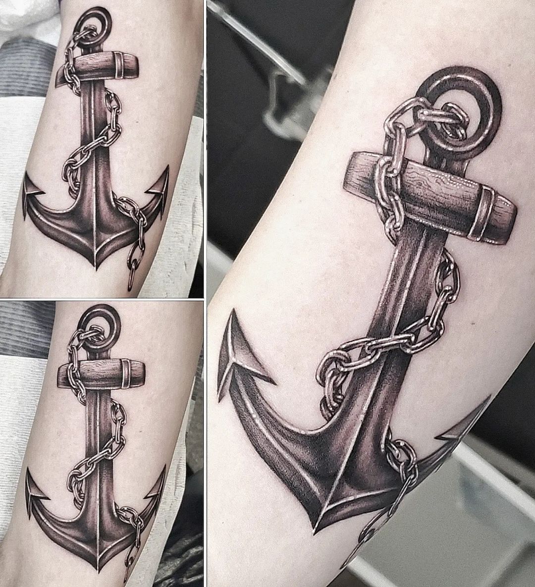 Interesting ideas of anchor tattoos for men and women