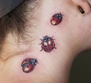 Cute Ladybug tattoos 4