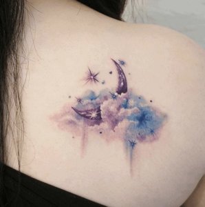 Getting a Moon tattoo is a modern trend so here are some beautiful ideas 5