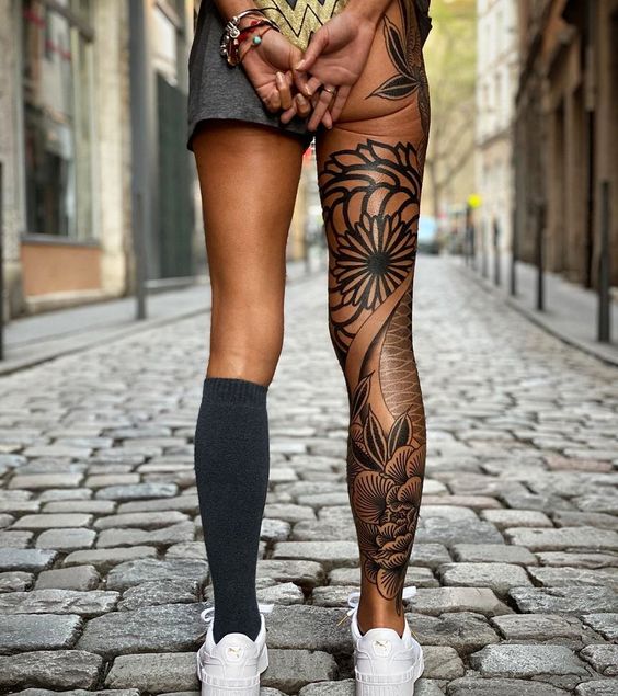 18 Sexy Thigh Tattoos for Women in 2023 and Beyond