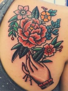 Beautiful Traditional tattoo for women 4