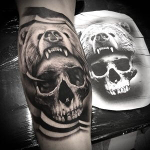 Creepy but astonish ideas for Skull tattoos 5