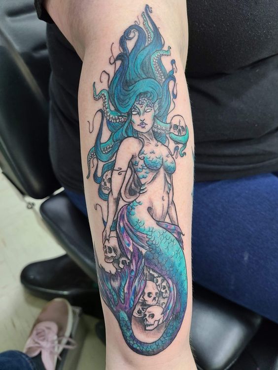 Ideas for seductive Mermaid tattoos