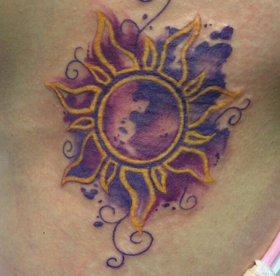 tangled inspired sun tattooTikTok Search