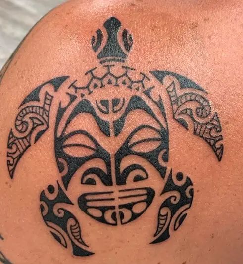 Polynesian Turtle tattoo ideas for men and woman