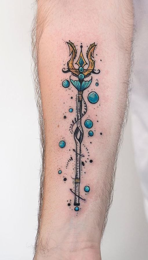 40 Trident Tattoo Designs For Men - Neptune Ink Ideas
