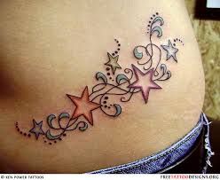 Star tattoos can also shine on you body 2