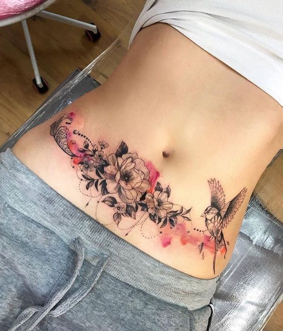 30 Beautiful Stomach Tattoos Ideas for Women 2022 Designs