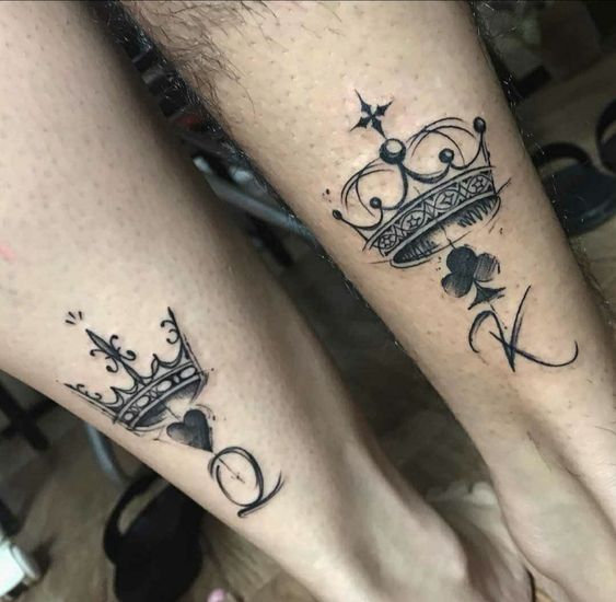 Crown tattoos for him and for her