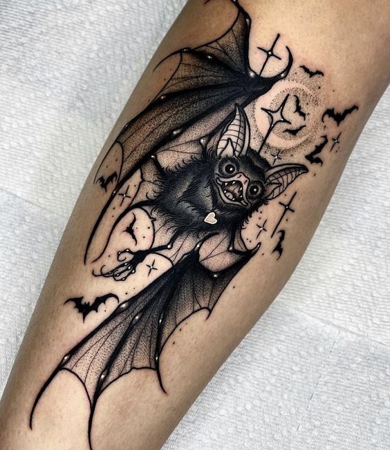 20 Cool Bat Tattoos and Their Meanings