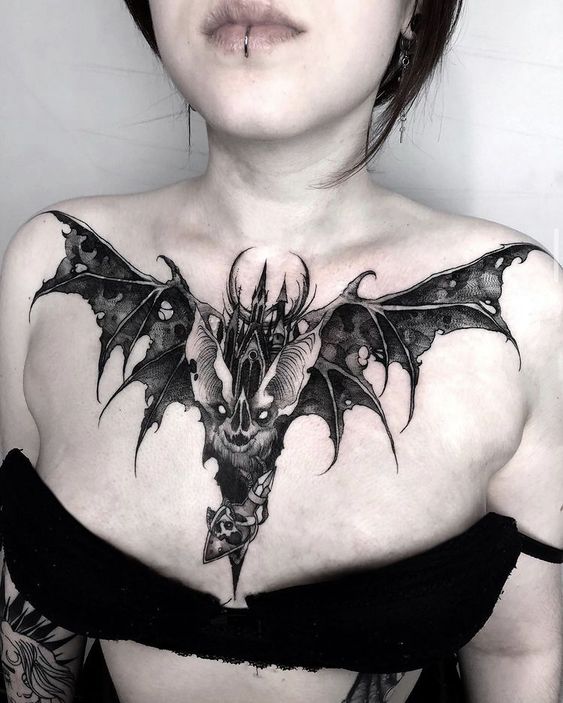 bat tattoo  design ideas and meaning  With Tattoo