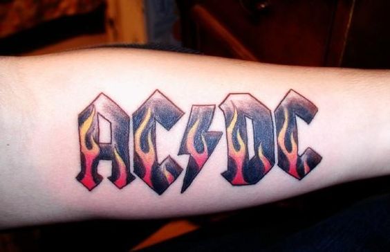 ACDC tattoo fans we have a few designs just for you