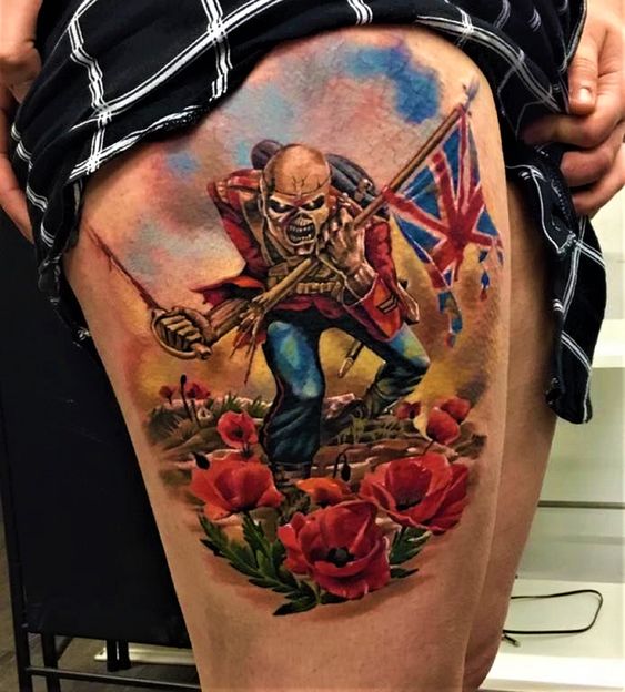 Iron Maiden tattoo by Ruben Barahona  Photo 31678