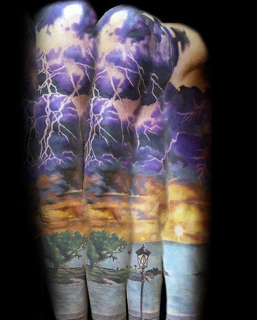 60 Lightning Tattoo Designs For Men  High Voltage Ideas
