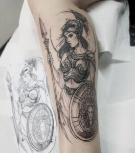 Greek mythology tattoos for women 1