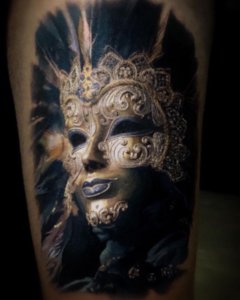 The most beautiful and mysterious Mask tattoos 3