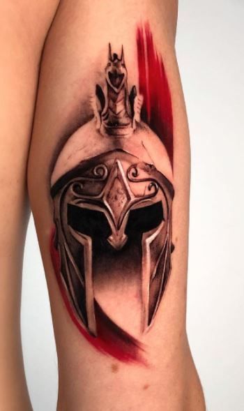 Sisco tattoo studio  Gladiator Helmet  By Caroline Matthews IG  misanthropetattoos FB Misanthrope Tattoos  Caroline Matthews  Facebook