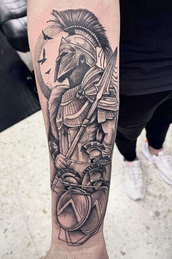 Discover more than 73 gladiator forearm tattoo - in.cdgdbentre