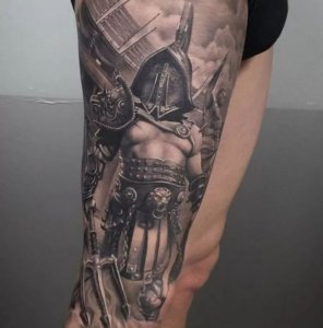 If you get gladiator tattoo on your leg its lifetime decision but truly magic tattoo 5