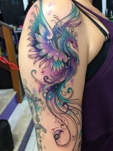 Psychological power of remarkable phoenix tattoo for your arm 5