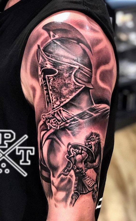 Top more than 75 gladiator tattoo drawings latest  thtantai2
