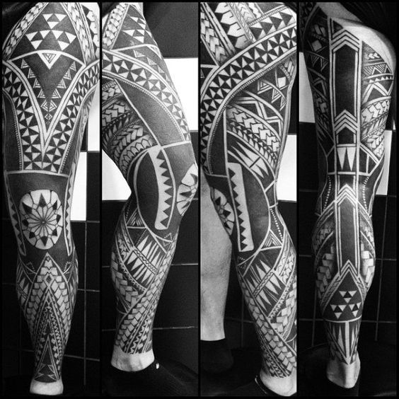 Tribal tattoos may be an good idea if you are looking for full leg tattoos