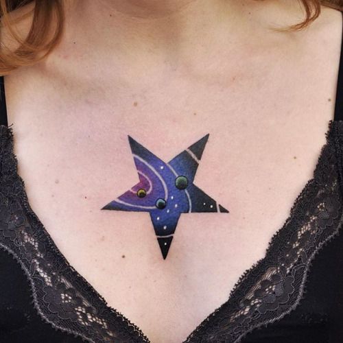 10 Ideas how stars tattoo filler can be used with number of tattoo styles