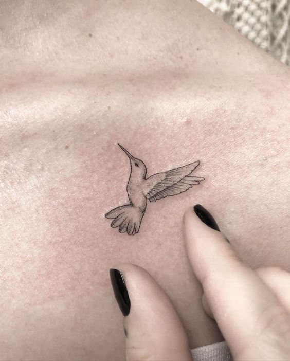 Little Hummingbird Temporary Tattoo  Set of 3  Little Tattoos