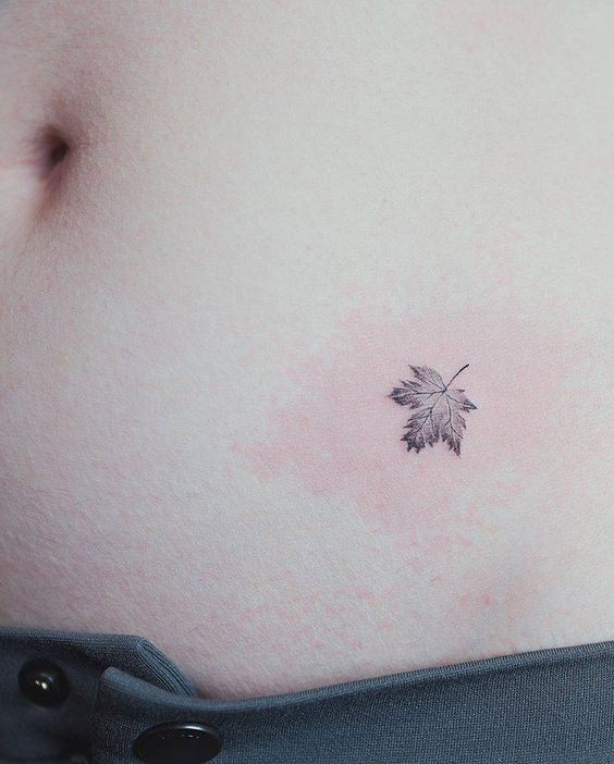 Hend Jerin  Minimalist Detailed Tulip Tree Leaf Tattoo  Facebook