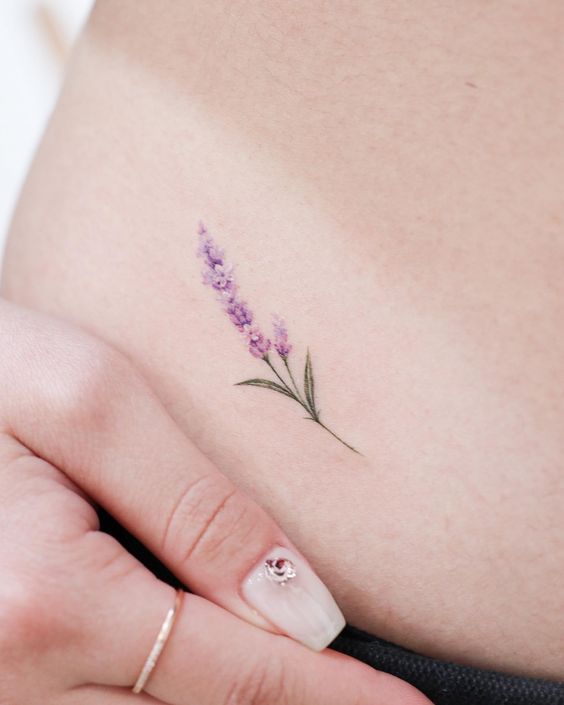 Lavender Tattoo Ideas In 2021  Meanings Designs And More