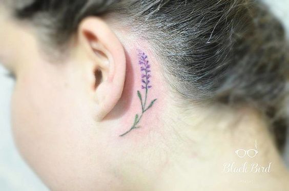 20 Delicate Lavender Sprig Tattoo Ideas  EntertainmentMesh