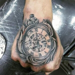 15 Popular clock hand tattoos 5