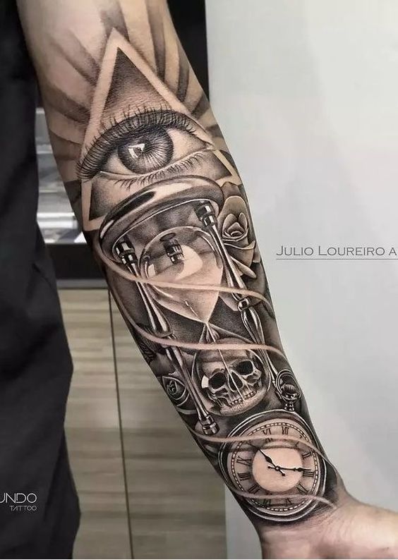 Top 9 Hourglass Tattoo Designs And Pictures  Styles At Life