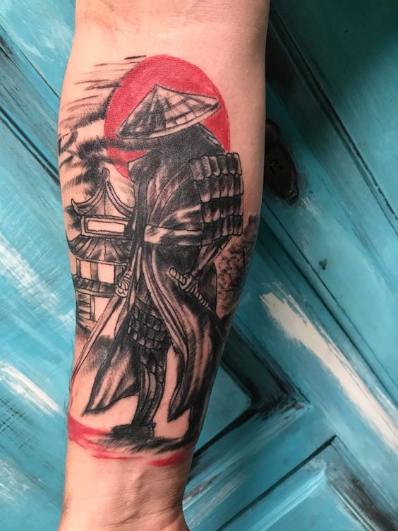 Samurai and Dragon Forearm Tattoo by Puku on DeviantArt