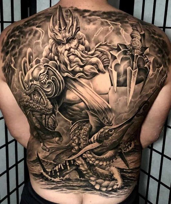 Poseidon Tattoos  Tattoo Insider