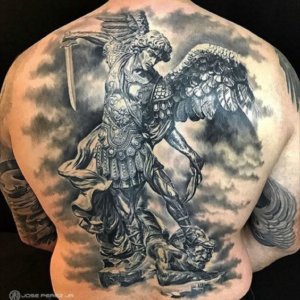 20 Best St Michael tattoos that look fascinating 7