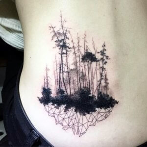 20 Best attractive forest tattoo ideas for you 18
