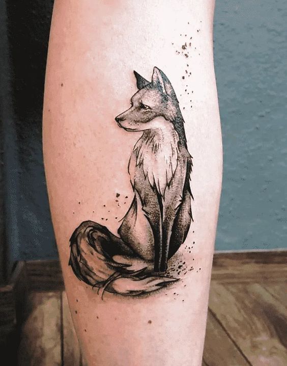 Tattoos Fox Tattoos Black and White Foxes and Animals image inspiration  on Designspiration
